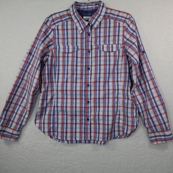 Columbia Women's Silver Ridge Light Plaid, Long Sleeve Shirt, Size Large - Picture 1 of 9